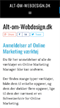 Mobile Screenshot of alt-om-webdesign.dk