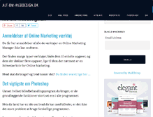 Tablet Screenshot of alt-om-webdesign.dk